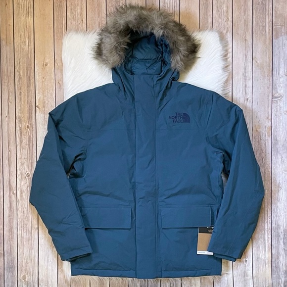 The North Face Men’s Arctic Parka In Monterey Blue - Picture 2 of 9